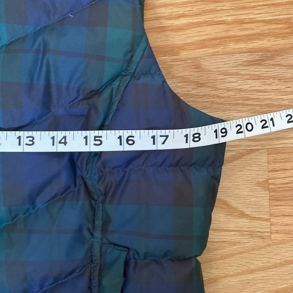 Lands' End Tartan Plaid Puffer Down Vest Women’s S Equestrian Academia preppy - Picture 8 of 8